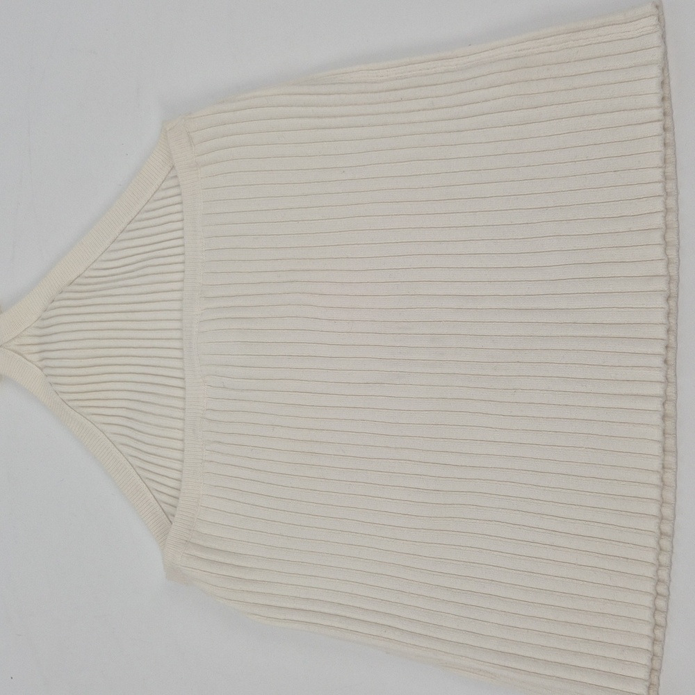 Line & Dot Cream‎ Ribbed Camisole - Picture 5 of 8